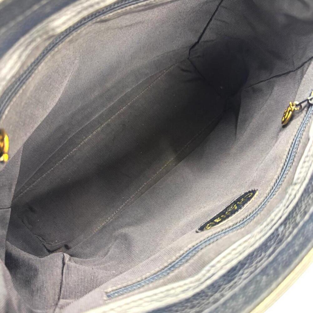 CHANEL Blue Caviar Leather Logo Tote Bag - Picture 11 of 11